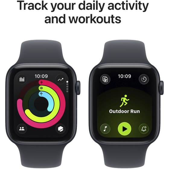 Apple Watch SE 3 GPS + Cellular 40mm Midnight Aluminium Case with Midnight Sport Band - M/L image 5