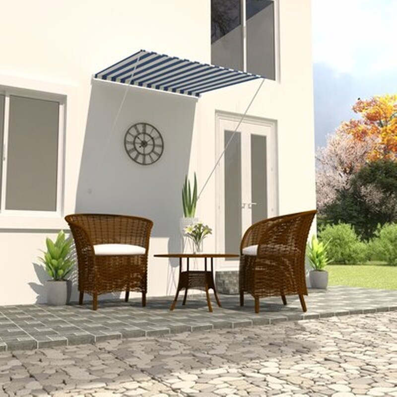 Τέντα Vidaxl Συρόμενη 100x150cm - Λευκό/Μπλε VIDAXL