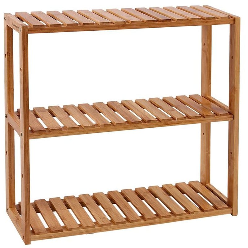 SONGMICS Ραφιέρα Songmics Bcb33y από Bamboo 60x26x66cm - Μαύρο/Μπεζ