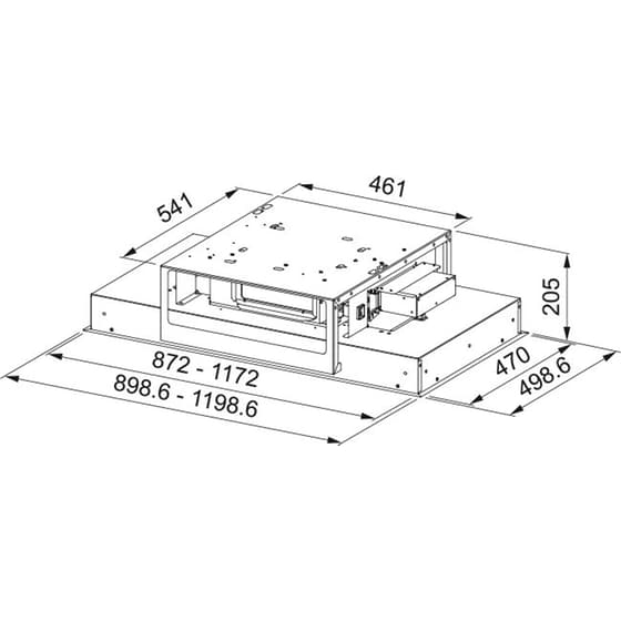 FRANKE MARIS FLAT CEILING FCFL 906 BK 90cm Μαύρο Απορροφητήρας Οροφής image 3