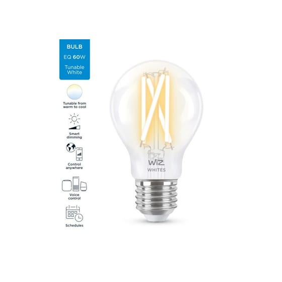 Έξυπνη Λάμπα WiZ A60 E27 60W - Λευκό image 1