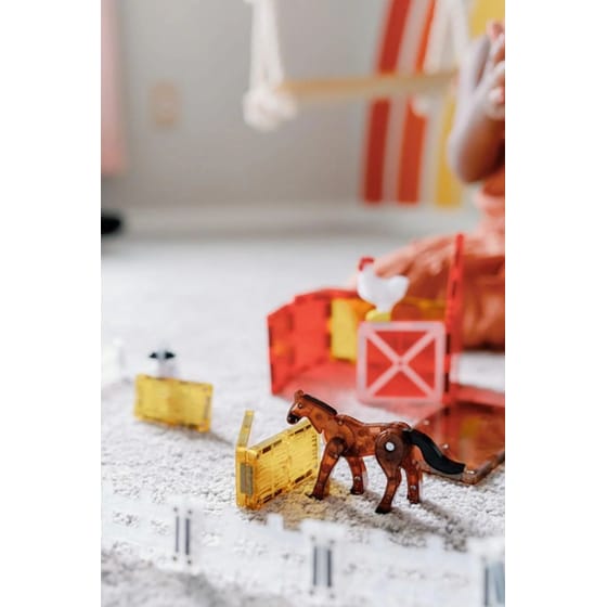 Magna-Tiles® Farm Animals Μαγνητικό Παιχνίδι Κατασκευών - 25 Κομμάτια (22125) image 3