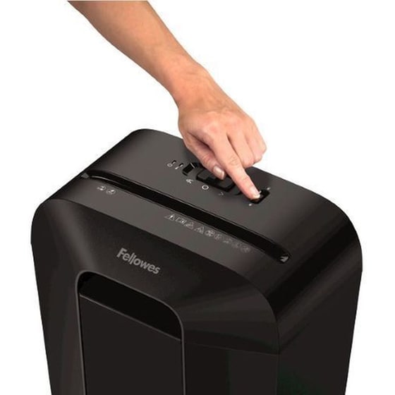 Καταστροφέας Εγγράφων Fellowes Powershred LX41 Mini-Cut 8 φύλλων με κάδο17lt - Μαύρο image 2
