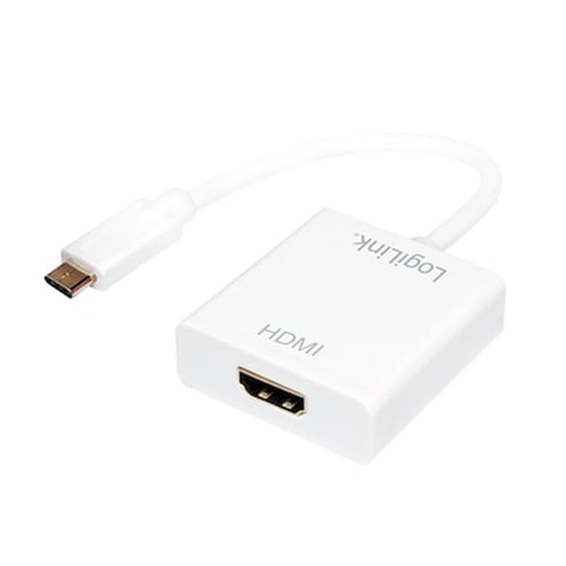 Αντάπτορας Logilink USB-C male σε HDMI female Λευκό