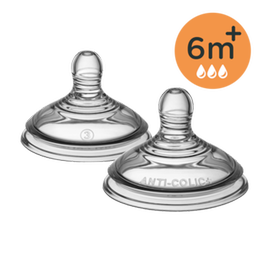 Tommee Tippee Θηλές Σιλικόνης Advanced Anti-colic - Μεγάλης Ροής 6m+
