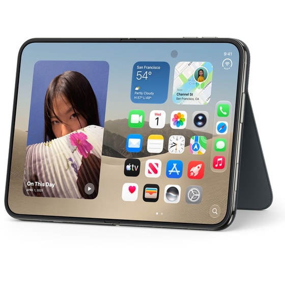 Θήκη Apple iPhone Duo - Apple Folio with Kickstand - Navy Blue image 3