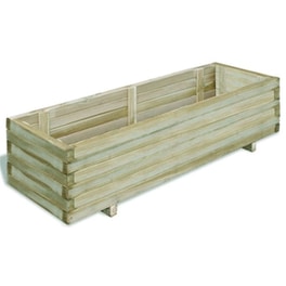 Vidaxl Ζαρντινιέρα Υπερυψωμένη Ορθογώνια 120 X 40 X 30 Εκ. Ξύλινη