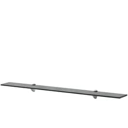 Ράφι Τοίχου VidaXL από Γυαλί 100x20 cm - Μαύρο