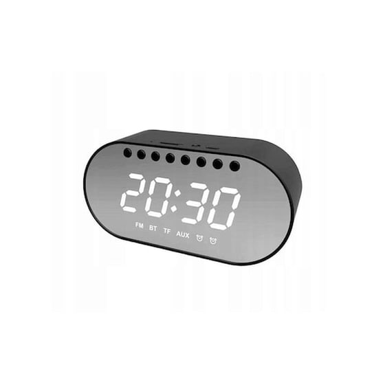Ασύρματο Ηχείο Bluetooth 4.2 Με Εμβέλεια 10m Και Ρολόι Σε Μαύρο Χρώμα, 14.5x4.7x6.6 Cm image 0