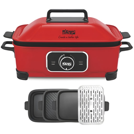 Πολυμάγειρας DSP KC3040 613712 1400 W Κόκκινο image 1