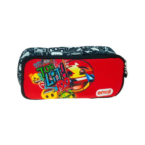 Κασετίνα Οβάλ GIM με 2 Θήκες Emoji Too Lit image 0