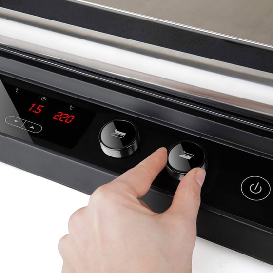 Τοστιέρα Γκριλιέρα BLACK & DECKER BXGR2000E με Αποσπώμενες Πλάκες 2000W Μαύρη image 1