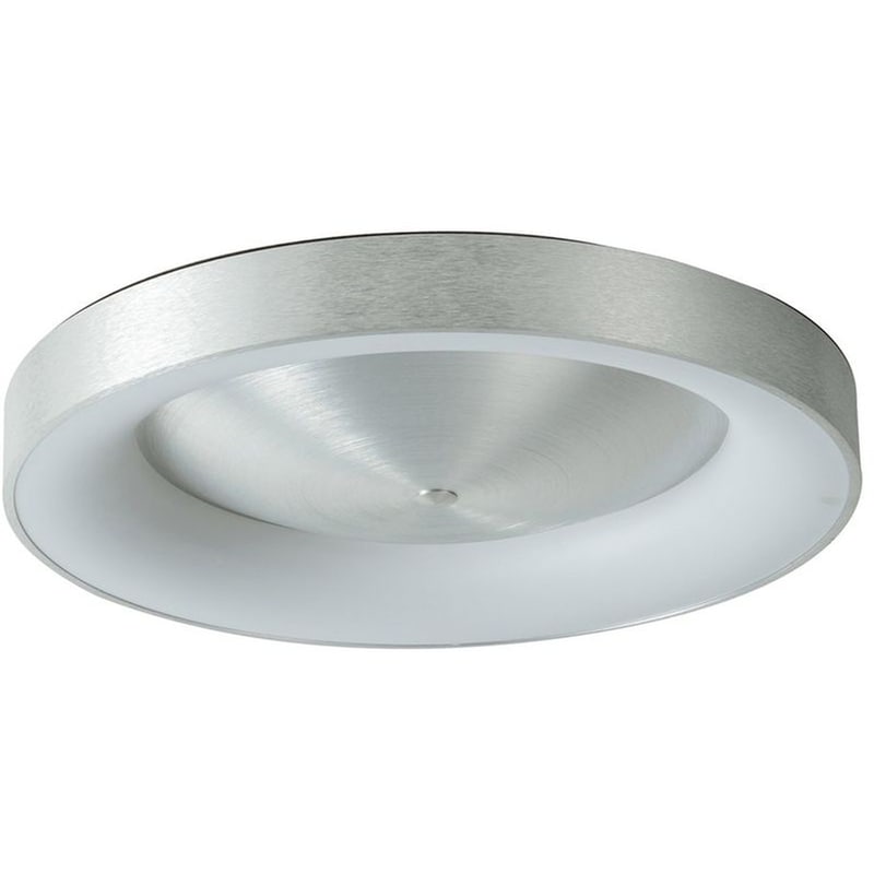 HOMELIGHTING Φωτιστικό Πλαφονιέρα Led Dimmable Homelighting Amaya από Αλουμίνιο - Ασημί