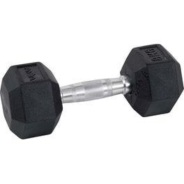 Βαράκι Εξάγωνο 40 kg Amila Rubber Cover Class A 84599 από Ατσάλι με Επένδυση Λάστιχου - Μαύρο