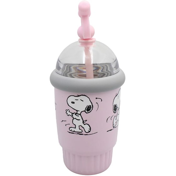 Παγούρι Θερμός με Καλαμάκι Peanuts 400ml image 3