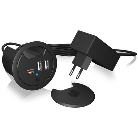 Icy Box IB-HUB1407 USB Hub 3-Port USB 3.2 Gen 1 συμβατό με USB-A και USB-C image 0