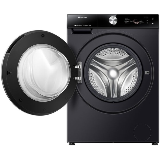 HISENSE WF7S1247BB 12 kg 1.400 Στροφές Μαύρο με WiFi Πλυντήριο ρούχων image 2