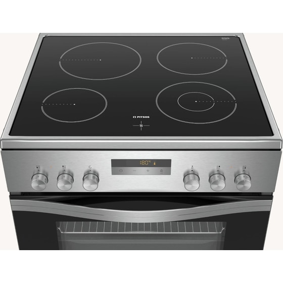 Ηλεκτρική Κουζίνα Κεραμική PITSOS PHSR49250 63Lt Inox image 2