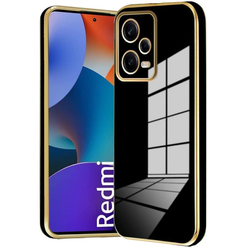 BODYCELL Θήκη Xiaomi Redmi Note 12 5G / Poco X5 - Bodycell Gold Plated - Black
