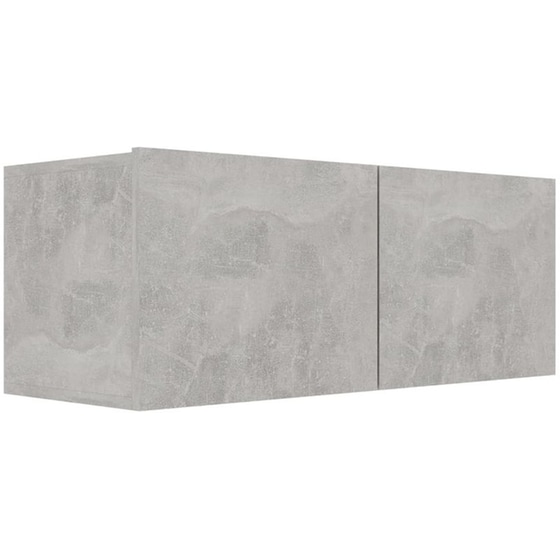 Έπιπλα Τηλεόρασης VidaXL από Μοριοσανίδα 2 Τμχ 100x30x30cm - Γκρι image 3