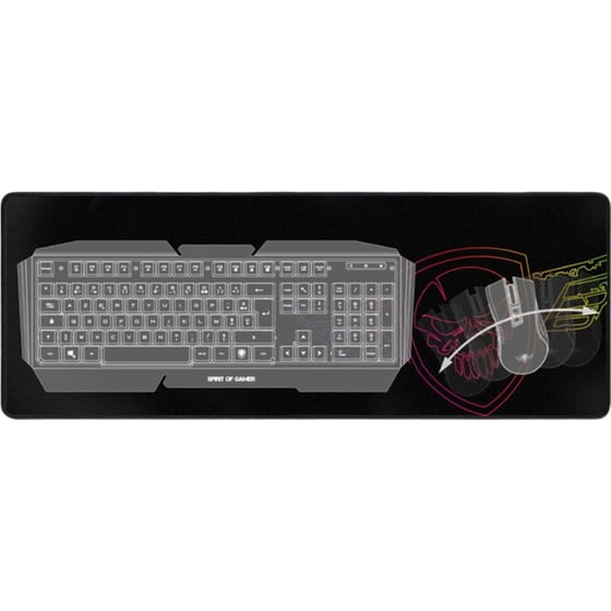 Spirit of Gamer Darkskull Gaming Mouse Pad XXL 800 mm - Μαύρο image 3