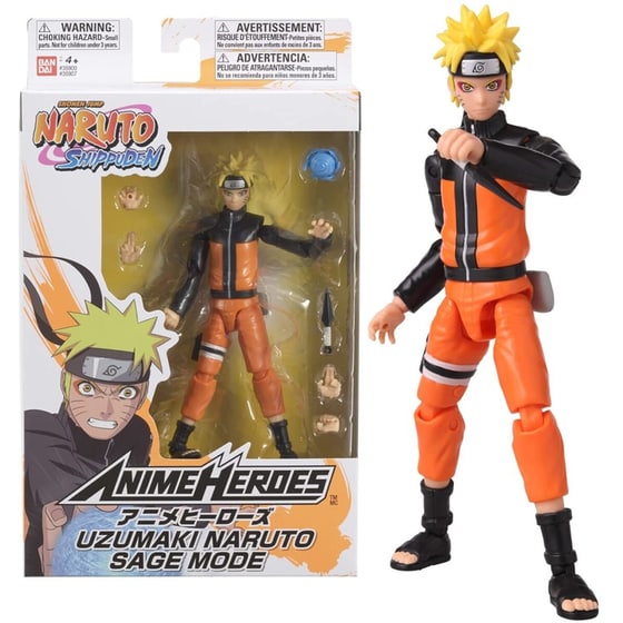 Φιγούρα Bandai - Naruto - Anime Heroes - Naruto Uzumaki (Sage Mode) image 5