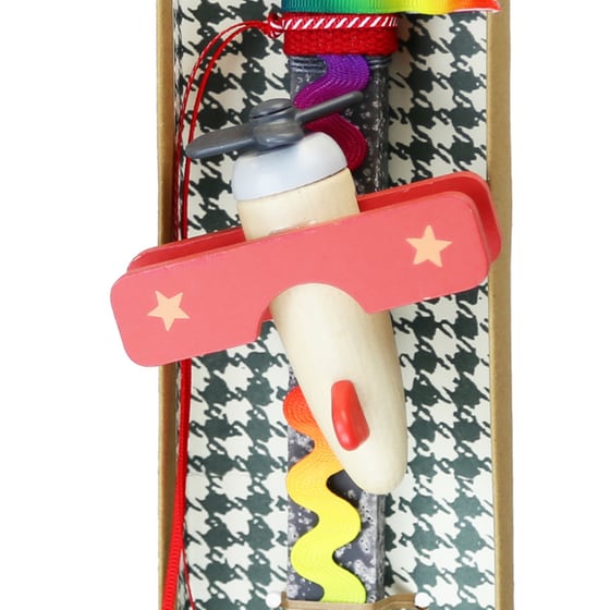 Λαμπάδα  SYNCHRONIA Αεροπλάνο Ξύλινο Γκρι image 2