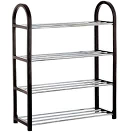 Παπουτσοθήκη - Stand Aria Trade Με 4 Ράφια Από Μέταλλο 51x19x65 cm - Μαύρη