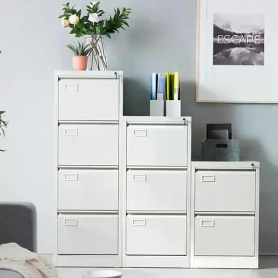 Συρταριέρα Γραφείου Nextdeco 103.1x46x62 cm - Γκρι image 3