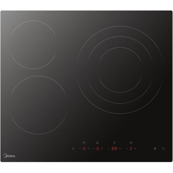 MIDEA MCH522T219K0 60 cm Μαύρο Εστία Κεραμική Αυτόνομη image 0