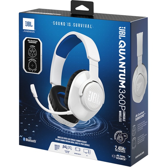 JBL Quantum 360P PlayStation Gaming Ασύρματα Ακουστικά Λευκά/Μπλε image 7