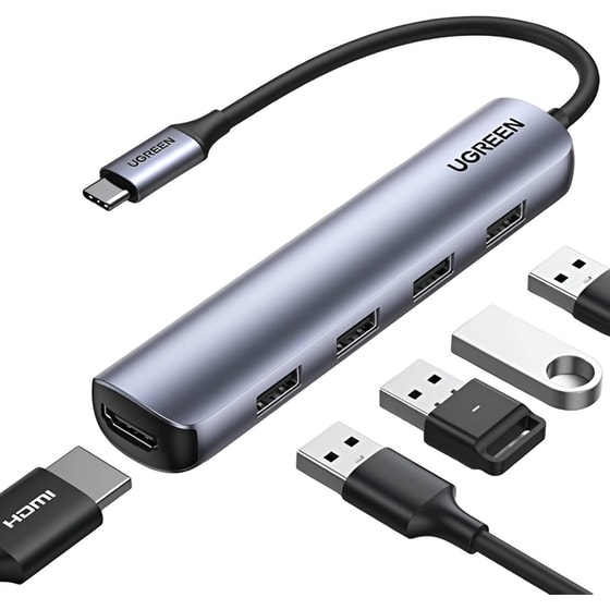 Docking Station Ugreen 5-Port USB 3.0 συμβατό με USB-C image 2