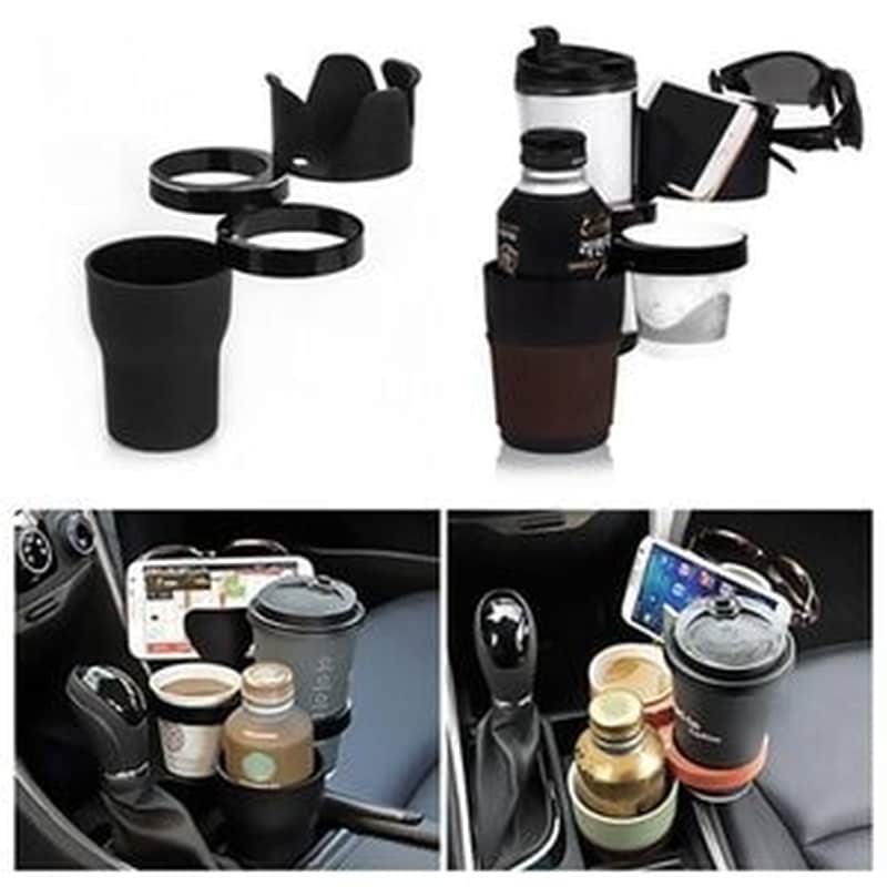Auto Multi Function Cup Car Holder Organizer 5 In 1 Oem