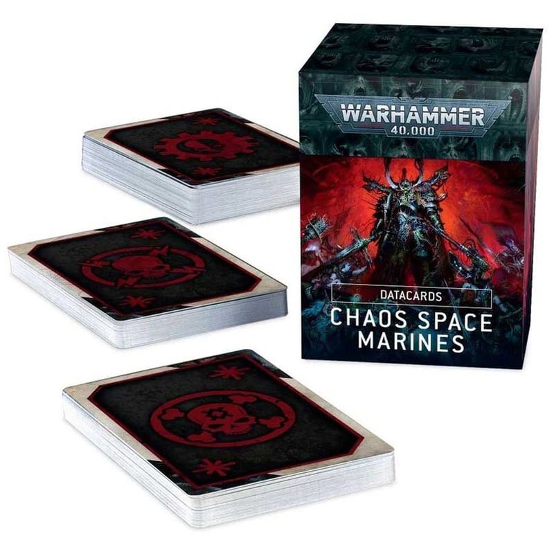GAMES WORKSHOP Datacards: Chaos Space Marine (2022) Warhammer 40k GAMES WORKSHOP