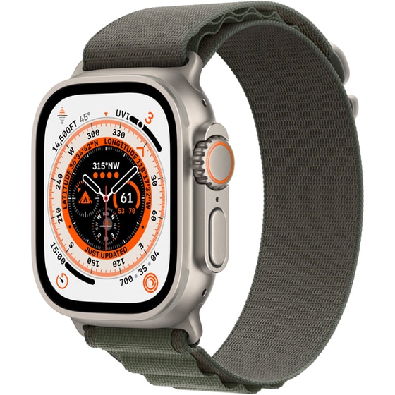 Apple Watch Ultra Titanium 49mm GPS + Cellular - Green Alpine Loop Large image 0