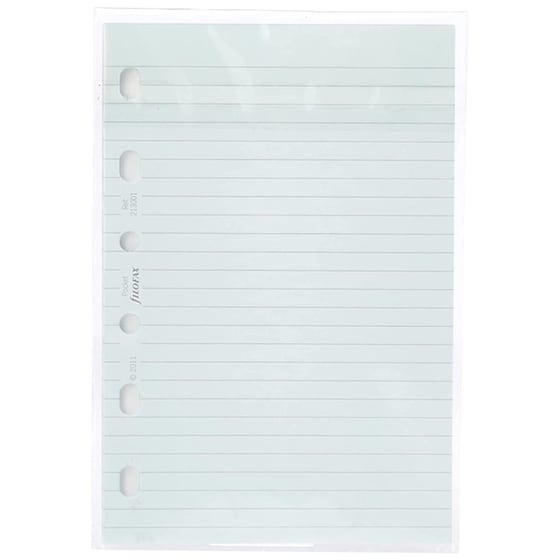 Ανταλλακτικά Φύλλα Σημειώσεων Pocket Filofax Μπλε Ριγέ image 1