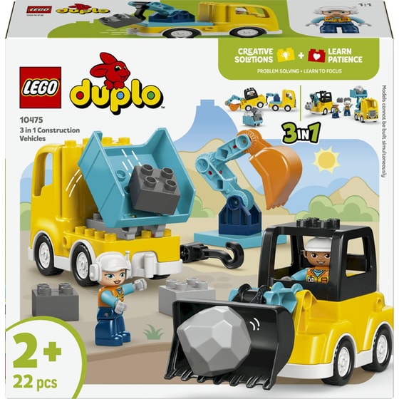 LEGO® DUPLO® Town 3 σε 1 Οχήματα Κατασκευών (10475) image 0