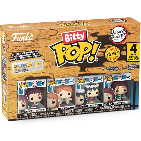 Funko Bitty Pop! 4-Pack: Demon Slayer - Tanjiro Kamado - Sabito - Makomo* (Mystery) Vinyl Figures image 12