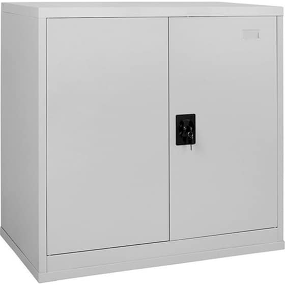 Ντουλάπα Steelen Δίφυλλη Μεταλλική 90x54x90cm - Γκρι image 0