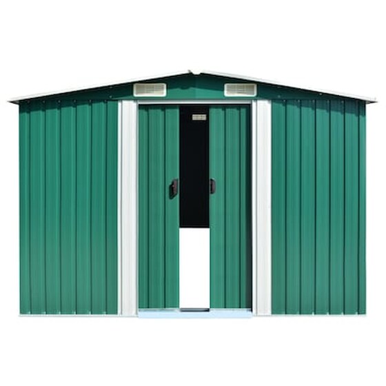 Vidaxl Αποθήκη Κήπου Πράσινη 257 X 990 X 181 Εκ. Γαλβανισμένο Ατσάλι image 5