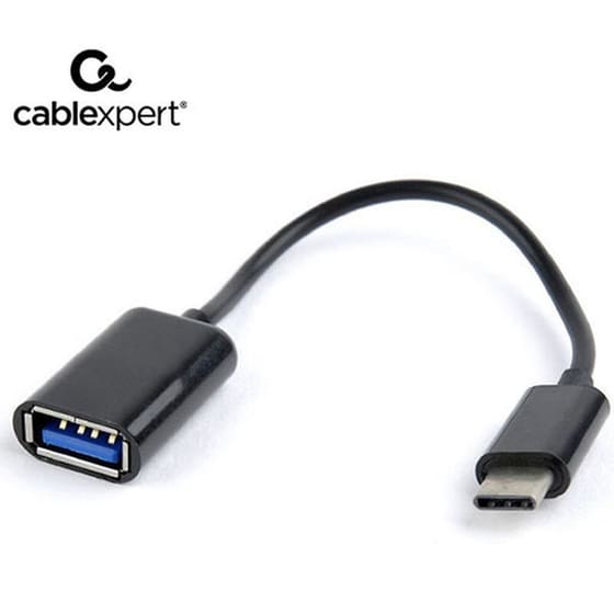 Καλώδιο OTG Cablexpert USB 2.0 σε USB-C - Λευκό image 0