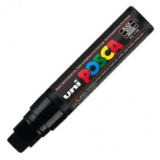 Μαρκαδόρος Posca Uni Μαύρο PC-17K image 0
