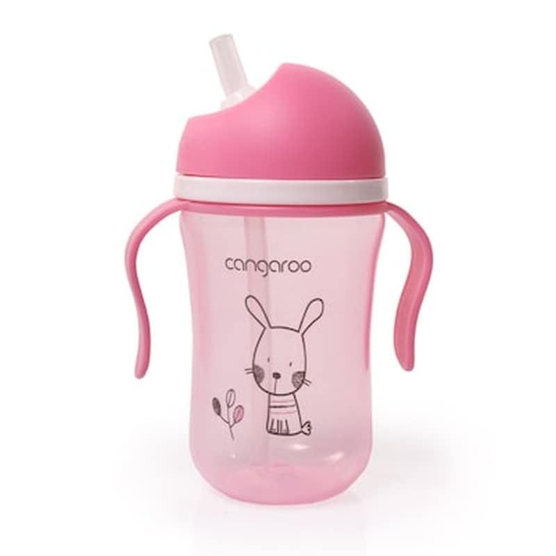 CANGAROO Εκπαιδευτικό Ποτηράκι 6m Και 300ml Bunny Pink C0587 Cangaroo 3800146263423