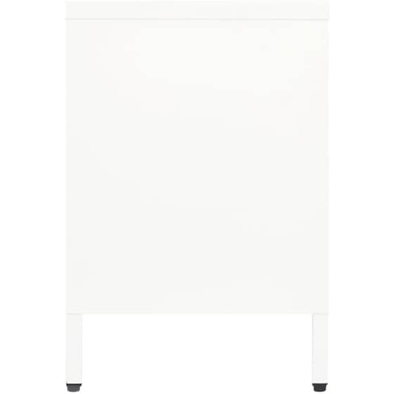 Έπιπλο Τηλεόρασης VidaXL Ατσάλι Και Γυαλί 105x35x52cm - Λευκό image 3