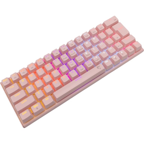 White Shark Wakizashi Gaming Μηχανικό Ενσύρματο Πληκτρολόγιο RGB Ροζ (US) image 1