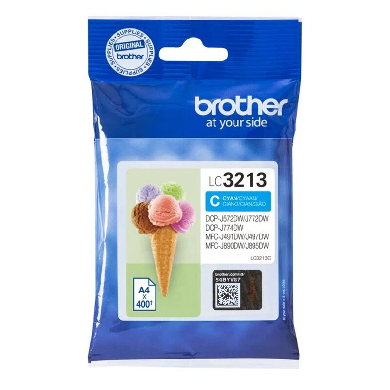 Brother LC-3213C Κυανό Μελάνι Εκτυπωτή HC