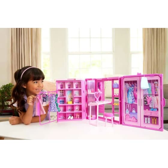 Κουκλόσπιτο Ντουλάπα Mattel Barbie Δωμάτιο Μόδας image 5
