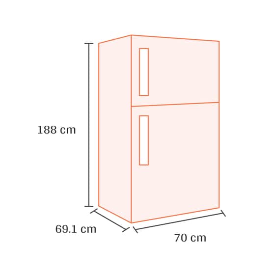 MIDEA MDRT645MTF46 Total No Frost 463 Lt Inox Δίπορτο Ψυγείο image 1