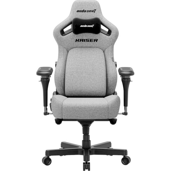 Καρέκλα Gaming Anda Seat Kaiser 4 V2 XLarge με 6D Μπράτσα Υφασμάτινη - Γκρι image 2