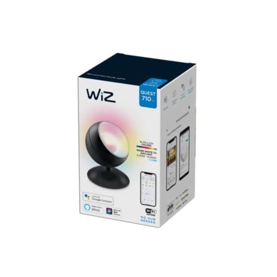 Έξυπνη φορητή Λάμπα WiZ Quest Black Tunable White WiFi image 1